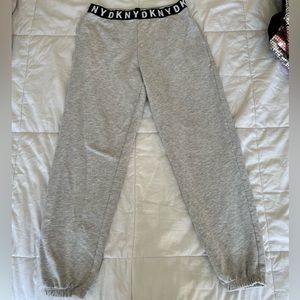 DKNY light grey cuffed sweatpants